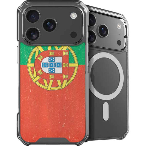 Portugal Flag Distressed iPhone 17 Pro Max MagSafe Case